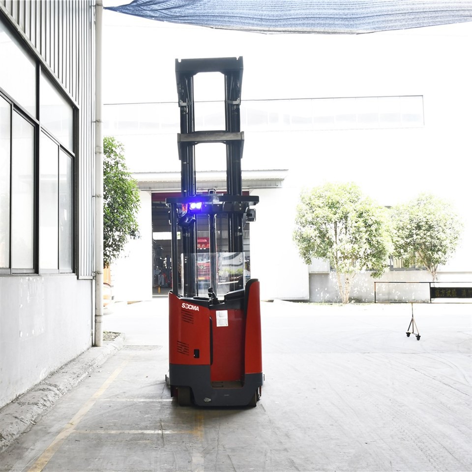 Electric High Reach Forklift Battery 48v 1500kg Load Capacity Electrical Stacker Forklift