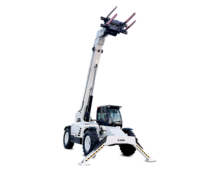 Movimentatore telescopico SOCMA da 7 tonnellate e 10 metri, modalità granchio 4WD