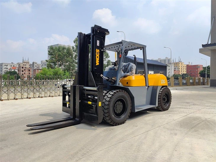 SOCMA Front Forklift 10 Ton Heavy Duty Diesel Forklifts